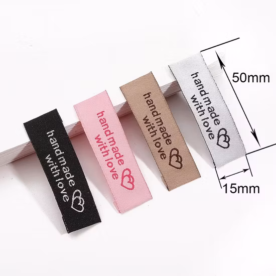 Custom Garment Private Clothing Label Tag Brands Name Woven Clothing Label Woven Label for Clothes